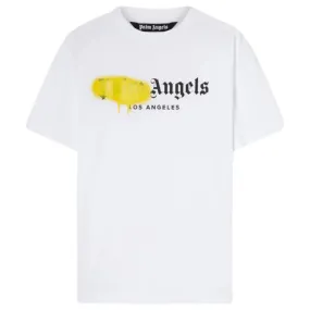 Palm Angels Los Angeles Sprayed Logo Tee White