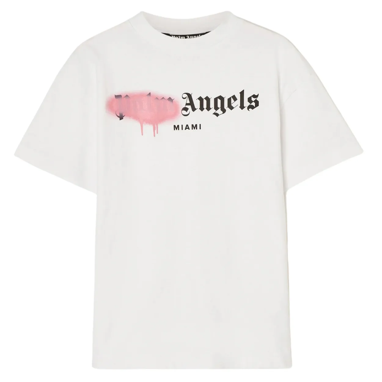 Palm Angels Miami Sprayed Logo Tee White