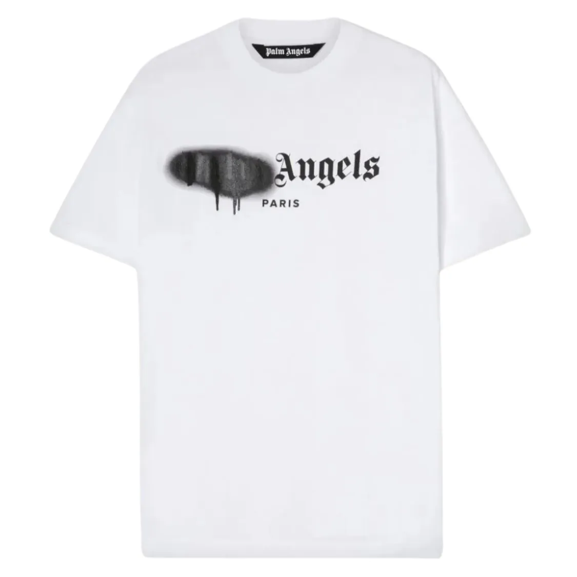 Palm Angels Paris Sprayed Logo Tee White