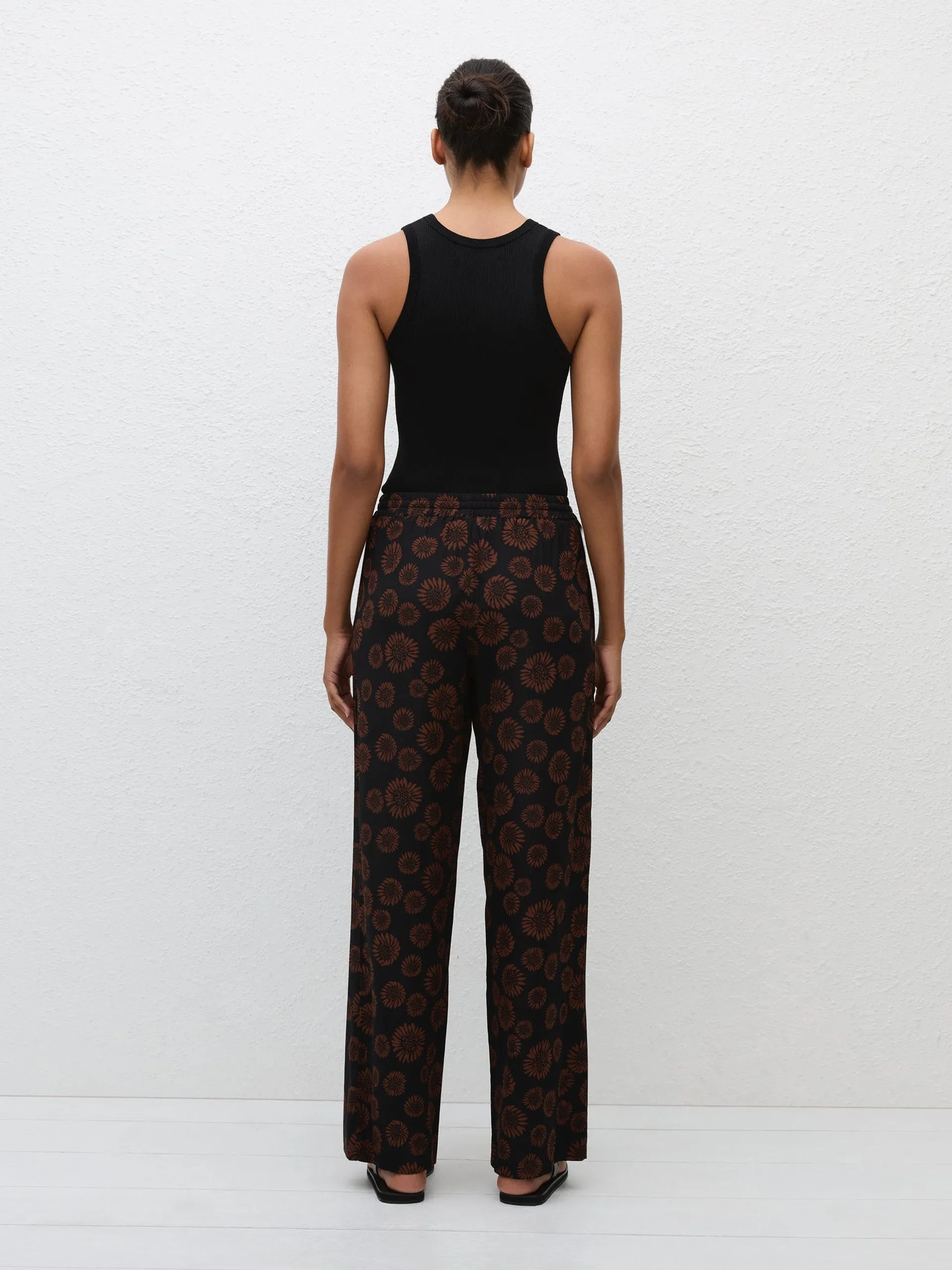 Panama drawstring trousers