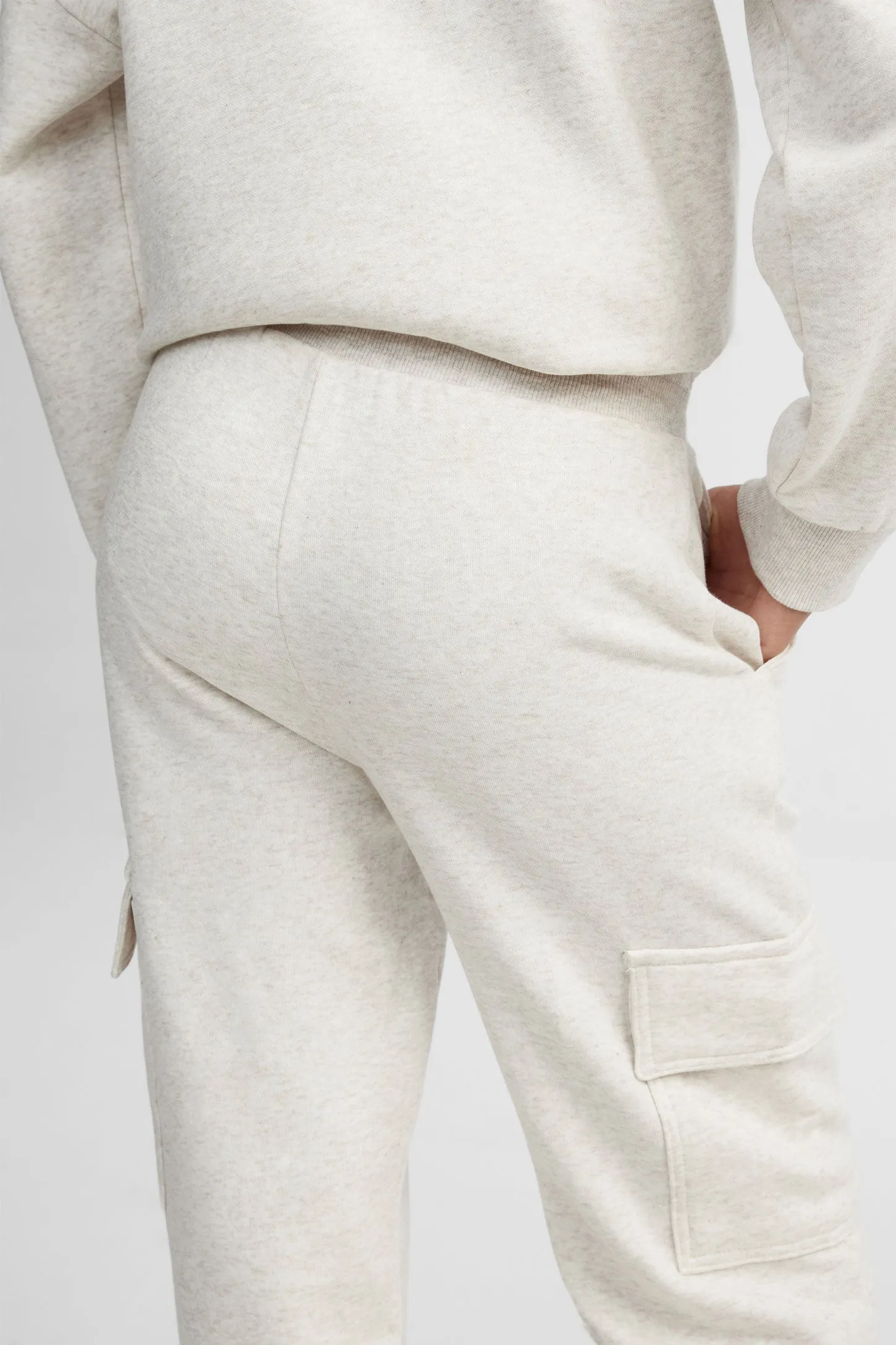 Pantalon coton ouaté jambe large cargo - Ado fille