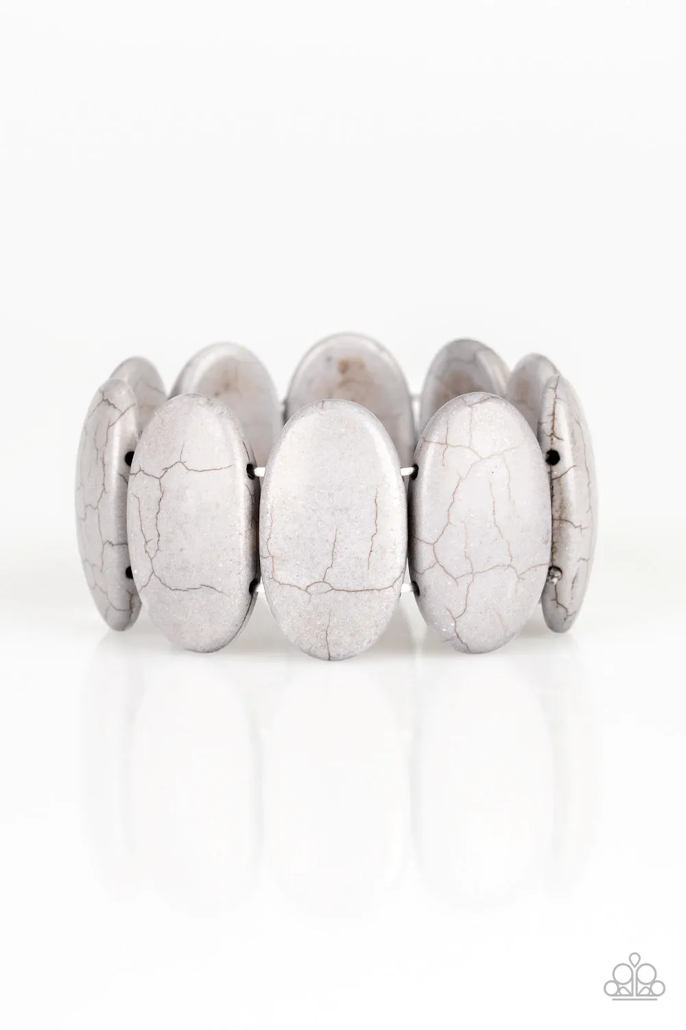 Paparazzi Accessories  - Dramatically Nomadic #B226 Drawer 5/3 - Silver Bracelet