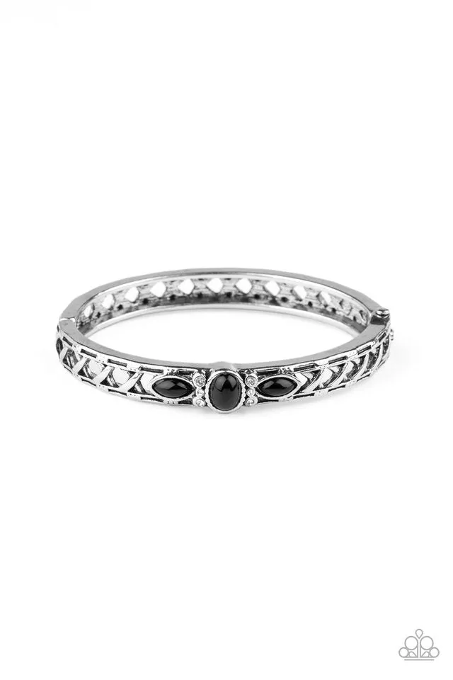 Paparazzi Bracelet ~ Caught In The Cross HEIRS - Black