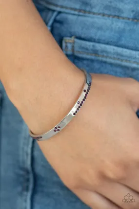 Paparazzi Bracelet ~ Dainty Dazzle - Purple