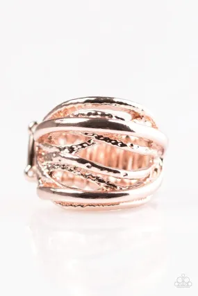 Paparazzi Ring ~ Industrial Empire - Rose Gold