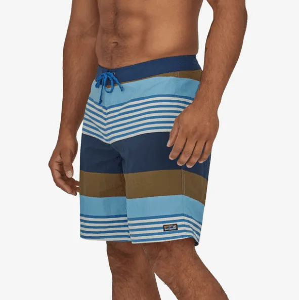 Patagonia Wavefarer Boardshorts - 19" Fitz Stripe: Lago Blue