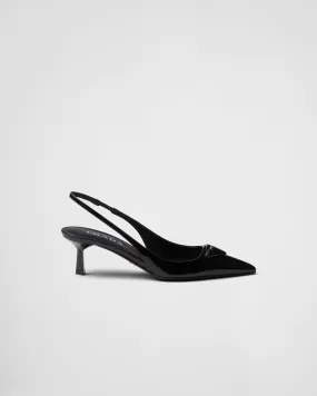 Patent Leather Slingback Pumps