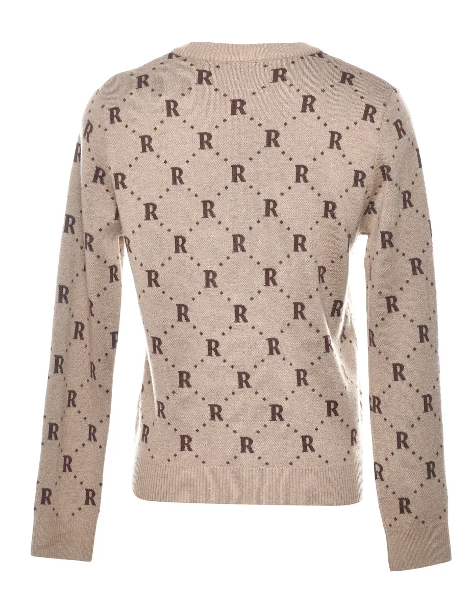 Patterned Cardigan - S