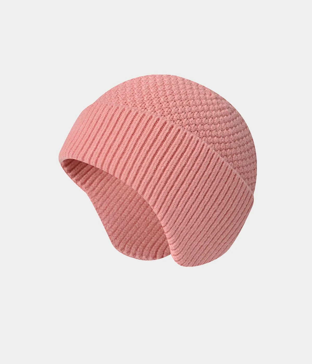PATTERNED EARMUFF BEANIE.