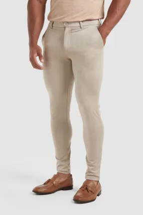 Patterned Trouser in Sand