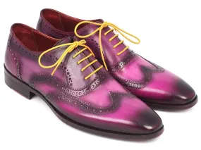 Paul Parkman Lilac Wingtip Oxfords for Men
