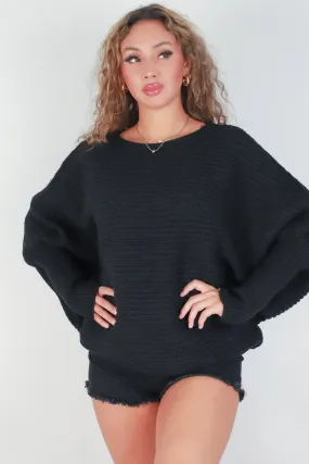 PAY ATTENTION DOLMAN SWEATER
