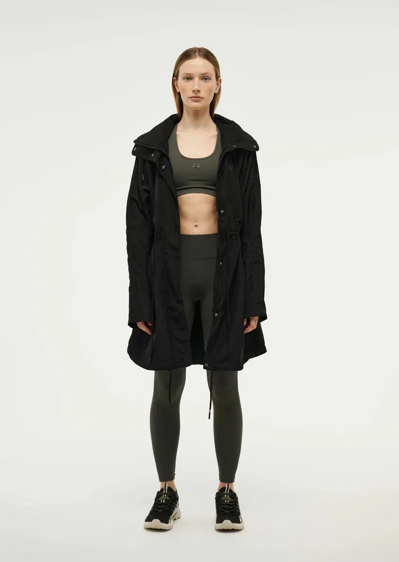 P.E Nation Mid Length Man Down Jacket - Black