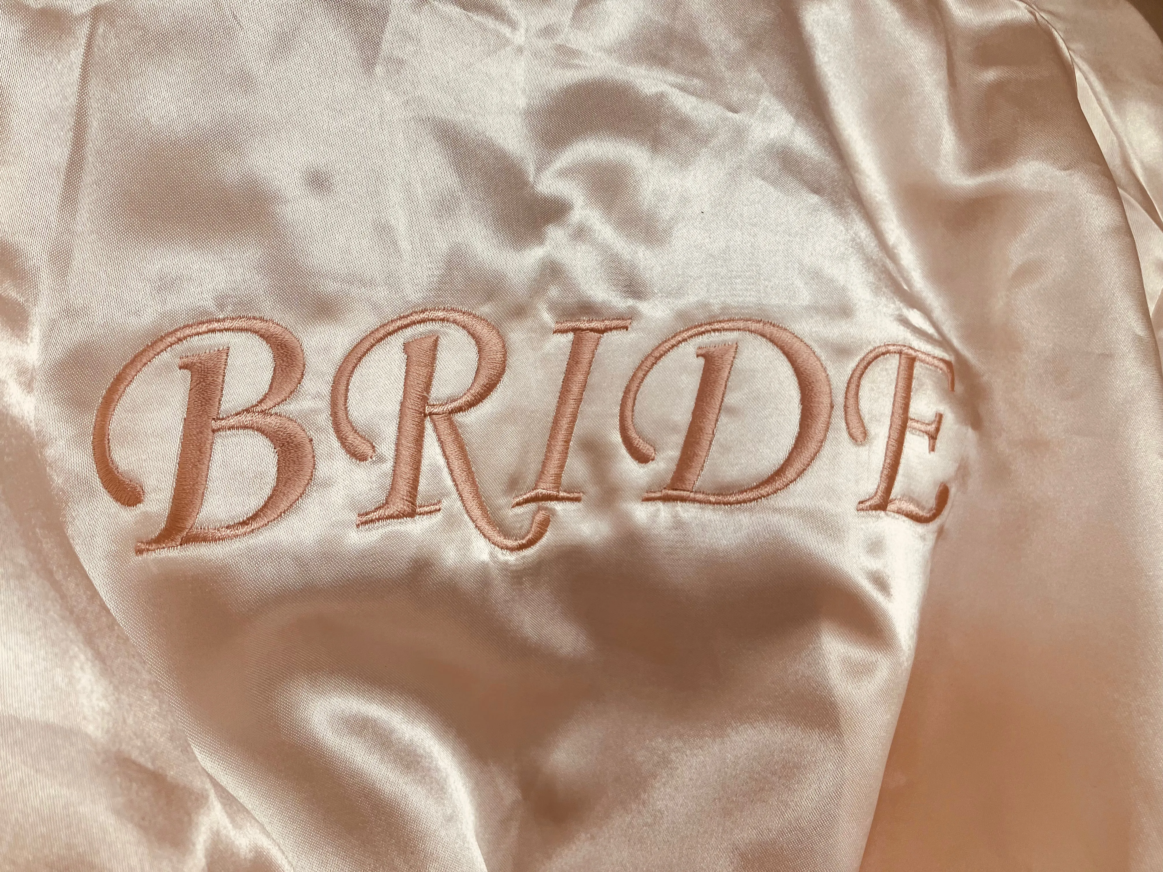 PEACH EMBROIDERED LACE GOWN
