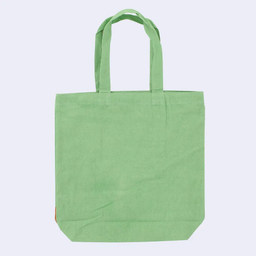Peko Chan - Zippered Tote Bag (Green - Shiba Dog)