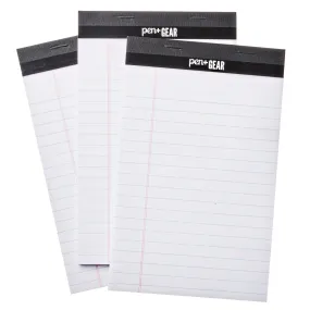 Pen   Gear Jr. Legal Pads, White Color Paper, 50 Sheets, 3 Count