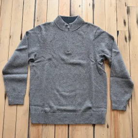 Pendleton Men's 1/4 Zip Sweater in Stone Heather