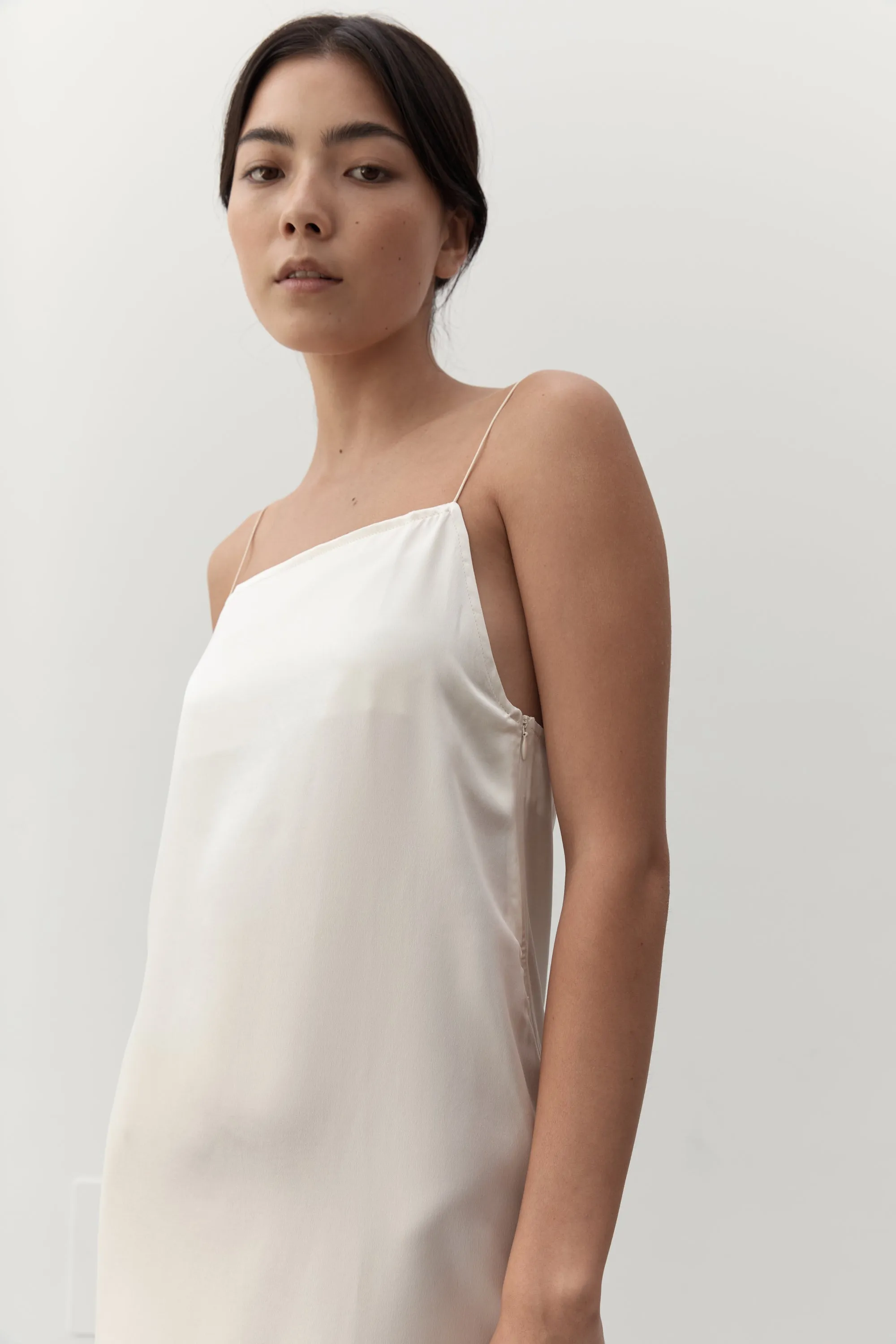 PENELOPE SILK DRESS- CREAM