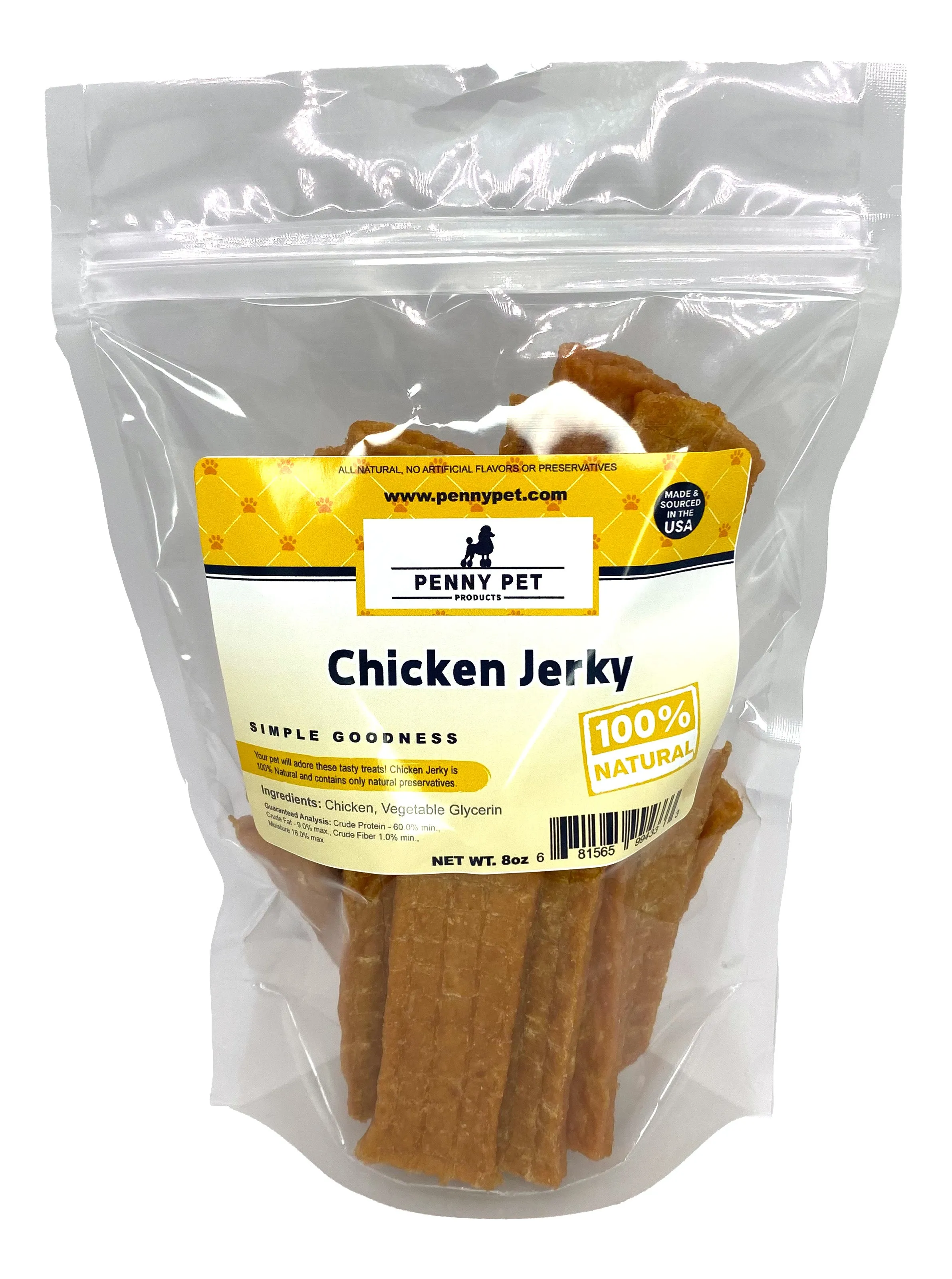 Penny Pet Chicken Jerky - Made in California - California Chickens - SUPER TOP SELLER