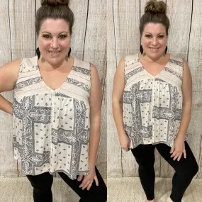 Perfect Paisley Hi-Low Baby Doll
