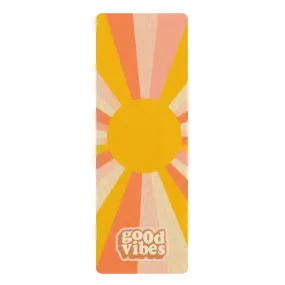 Personalized Bright and Cheerful Yoga Mat, Yoga Accessories, Gifts for Her, Yoga Gifts, non-slip surface, carrying case