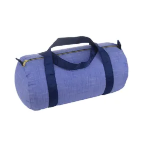 Personalized Chambray Blue Navy Duffel Bag