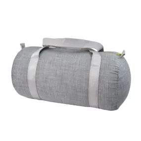 Personalized Chambray Grey Duffel Bag