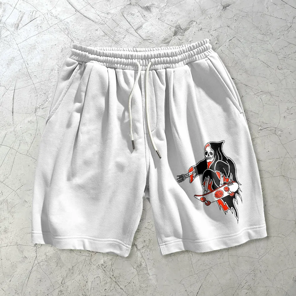 Personalized funny printed casual loose shorts