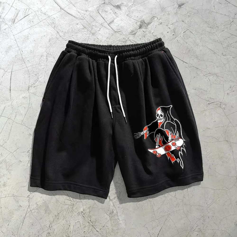 Personalized funny printed casual loose shorts