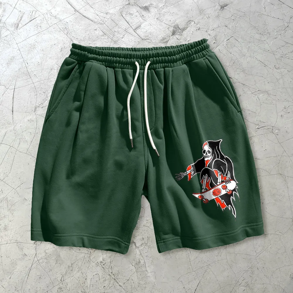 Personalized funny printed casual loose shorts
