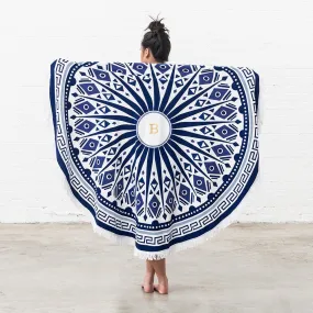 Personalized Tribal Bohemian Round Beach Towel