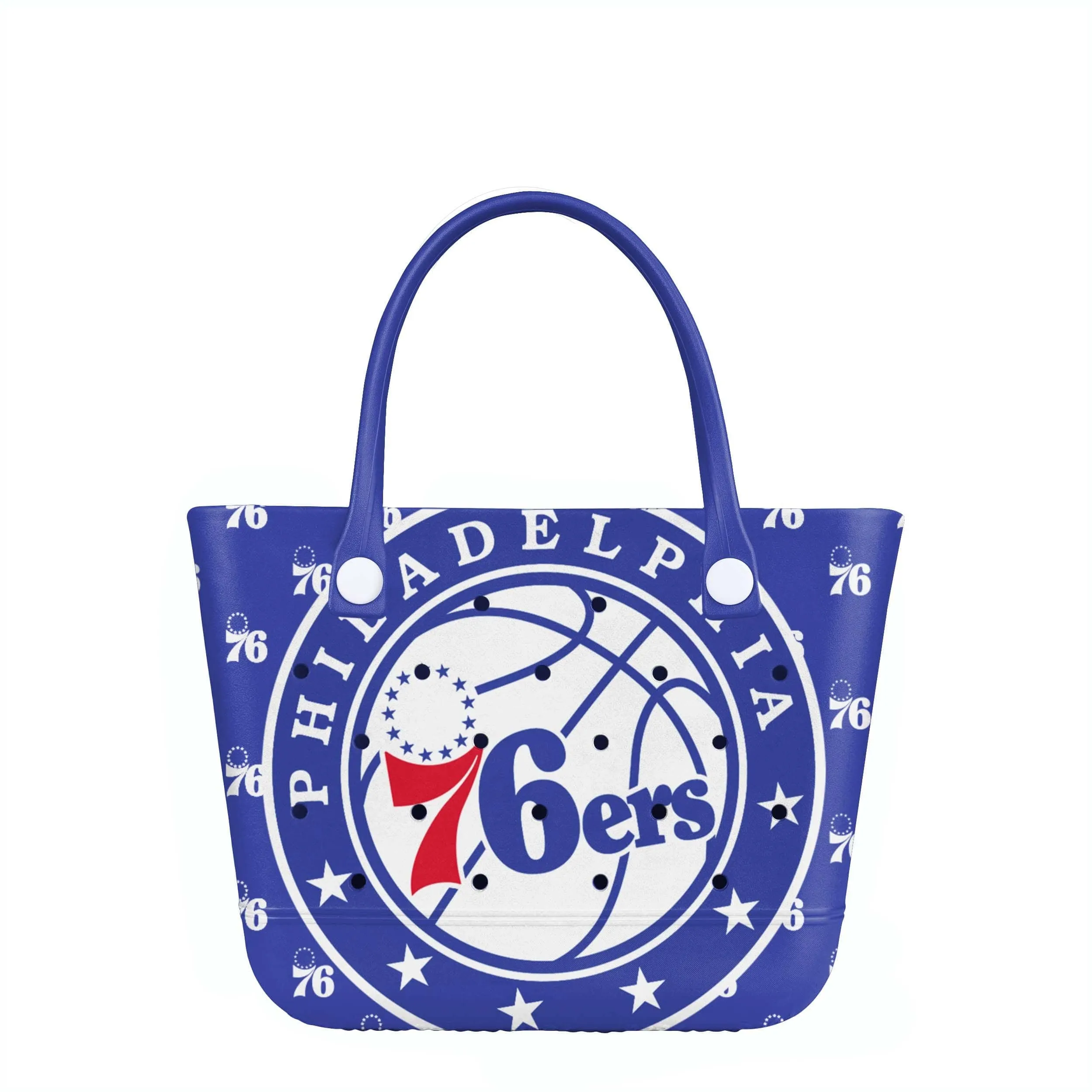 Philadelphia 76ers Big Logo Mini Print Tailgate Tote Bag (PREORDER - SHIPS LATE JANUARY)