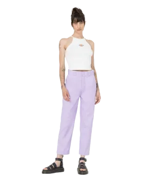 Phoenix Cropped Trousers in Purple Rose