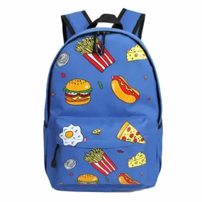 PICK YOUR COLOR: Hamburger and Hot Dog Stand Canvas Backpack