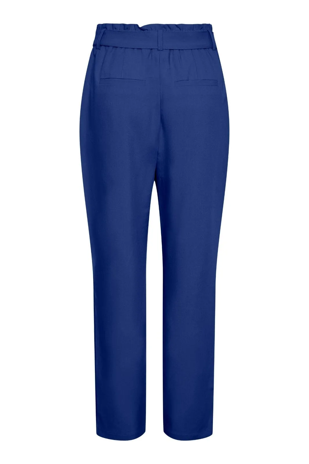 Pieces - Pcboss Paperbag Straight Pants - 4251343 Mazarine Blue