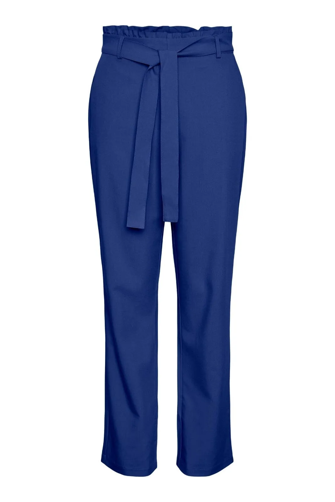 Pieces - Pcboss Paperbag Straight Pants - 4251343 Mazarine Blue