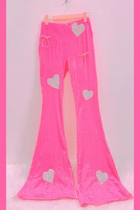 pink casual pants  KF70045