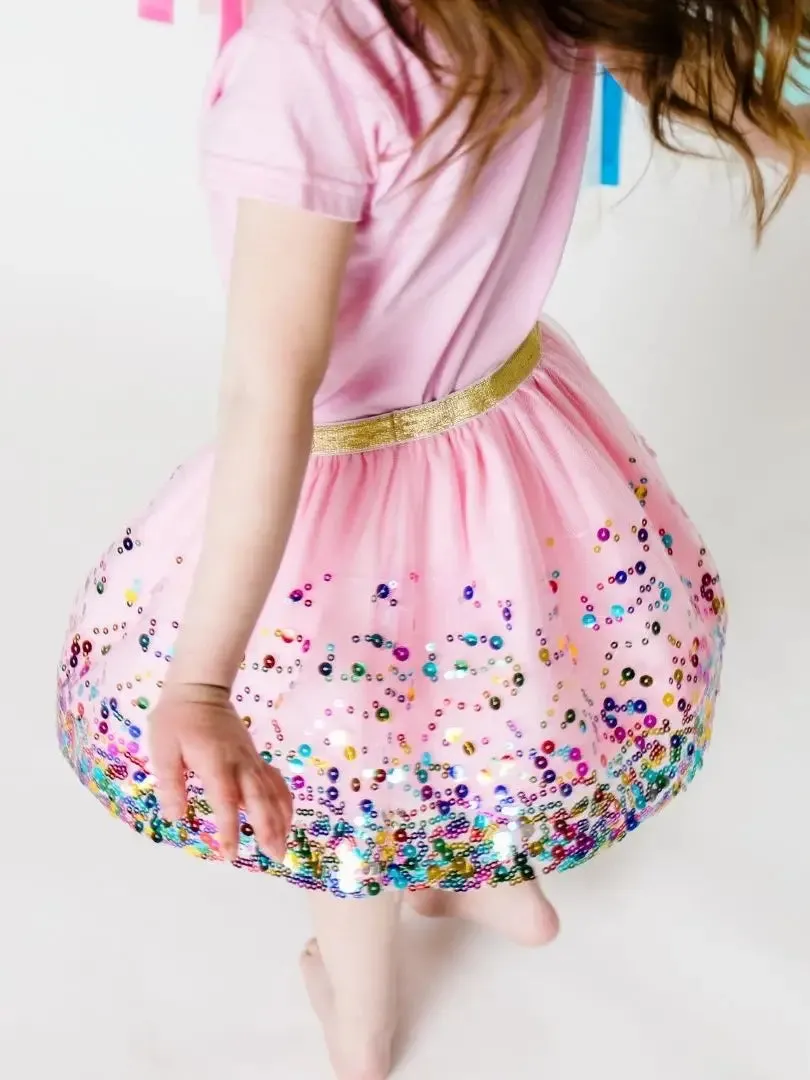Pink Confetti Sequin Tutu
