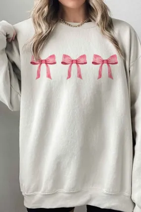PINK COW COQUETTE OVERSIZED SWEATSHIRT