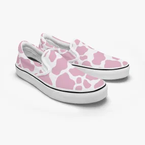 Pink Cow Slip-On Shoes