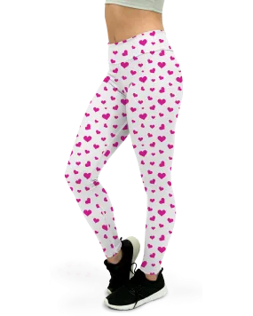Pink Hearts Yoga Pants
