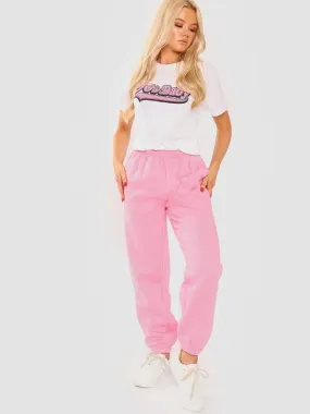 Pink Oversized Joggers
