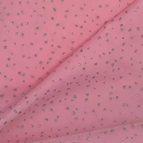 Pink/Clear Sequin | Metallic Spandex