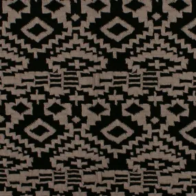 Plaid and jacquard  knit - Navajo - Black