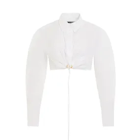 Plidao Crop Shirt in White