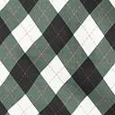 Plus Size Dark Green & White Diamond Plaid Print Bow Blouse