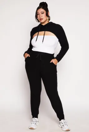 Plus Size Geometric Patterned Joggers