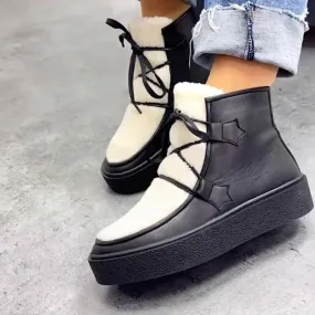 Plush Snow Ankle Boots