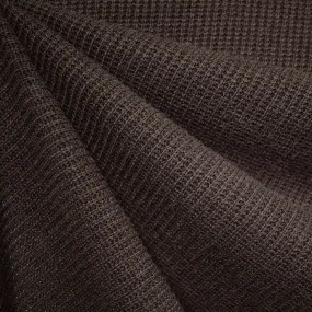 Plush Stitch Texture Sweater Knit Chocolate