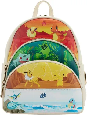 Pokemon Elements Triple Pocket Mini Backpack